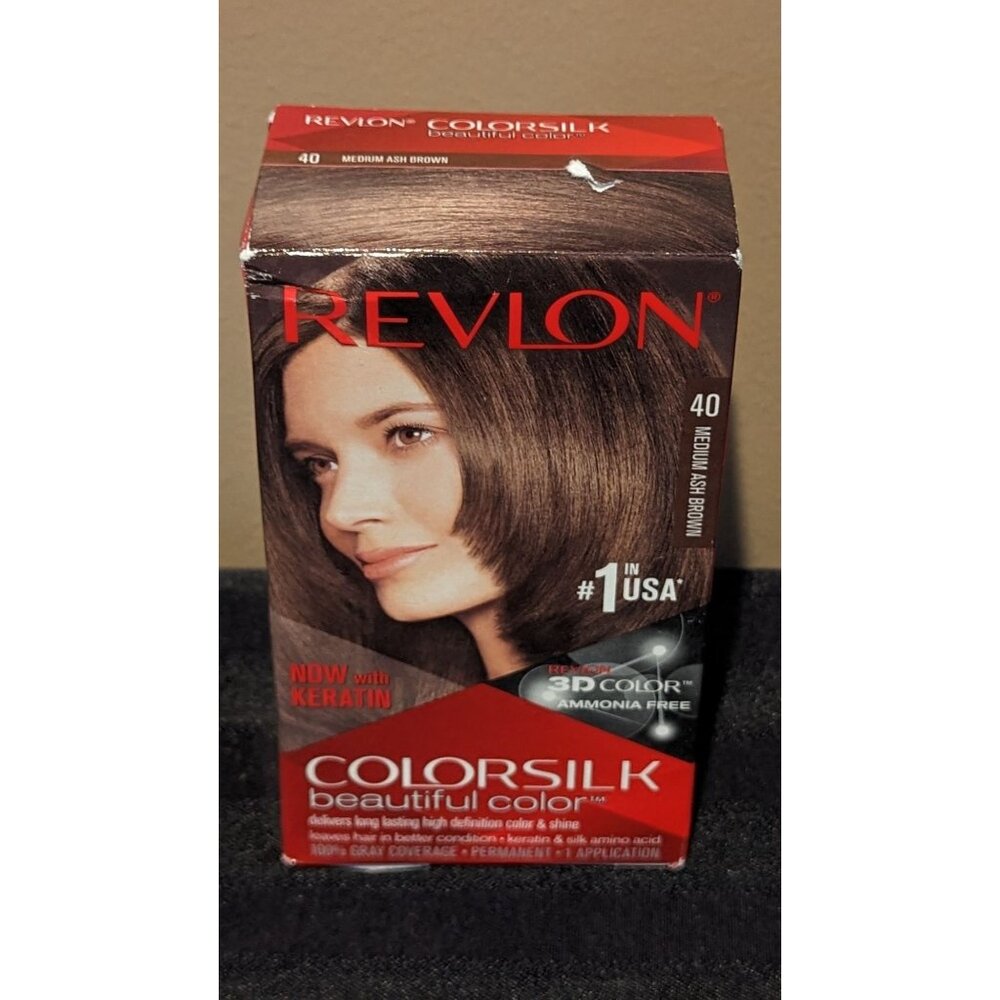 Revlon Colorsilk Beautiful Color 40 Medium Ash Brown Hair Dye
